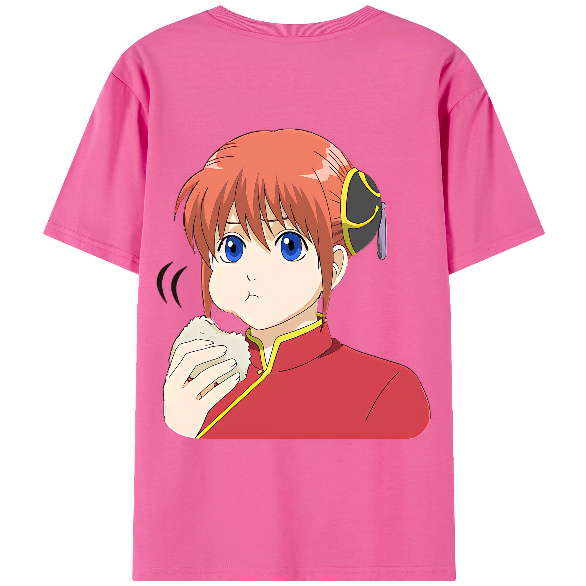 （画像用） ぎんたま 坂田銀時（さかたぎんとき） 神楽 志村新八（しむら しんぱち） GINTAMA Sakata Gintoki Kagura Shimura Shinpachi レディース半袖Tシャツ(バックプリント)